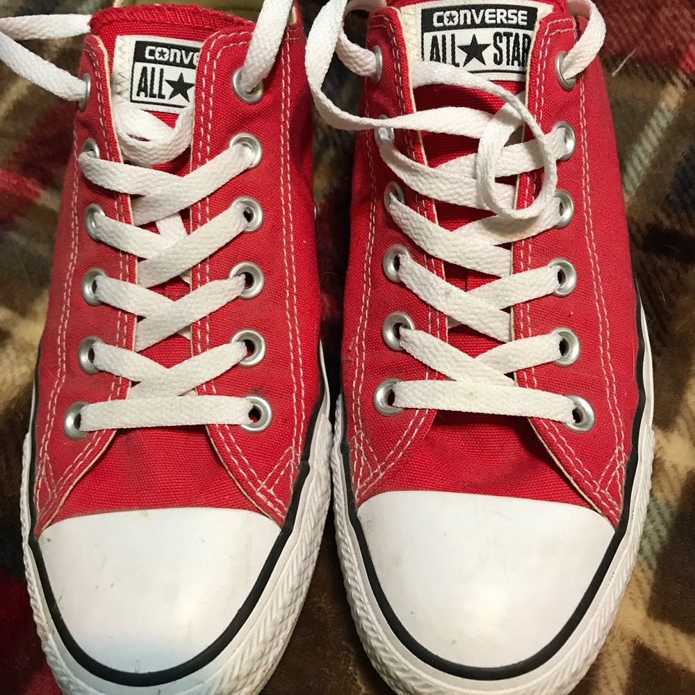 Red Converse All*Star shoes
